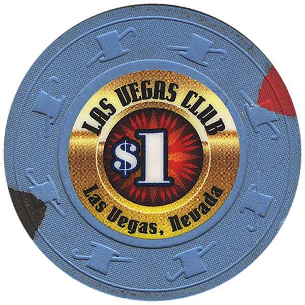 Las Vegas Club, Las Vegas NV (small inlay Paulson) $1 Casino Chip - Spinettis Gaming - 2