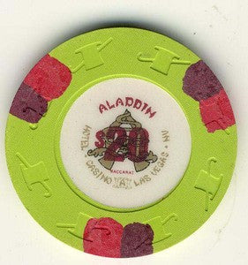 Aladdin Casino $20 Baccarat (1989) Chip - Spinettis Gaming - 2