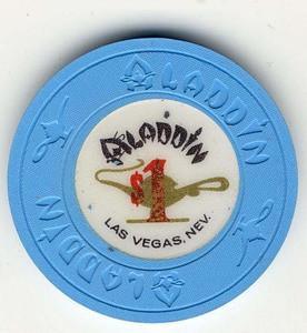 Aladdin Casino $1 (1980s) Chip - Spinettis Gaming