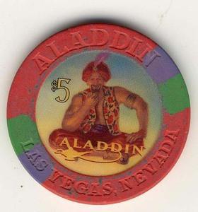 Aladdin Casino $5 (2000) Chip - Spinettis Gaming - 2