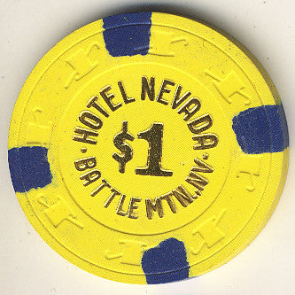 Hotel Nevada $1 (yellow) chip - Spinettis Gaming - 1