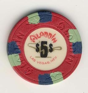 Aladdin Casino $5 (1980) Chip - Spinettis Gaming