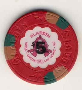 Aladdin Casino $5 (1989) Chip - Spinettis Gaming - 1