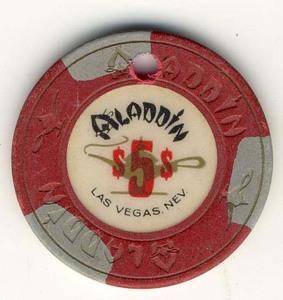 Aladdin Casino $5 (1980s) Cancel Chip - Spinettis Gaming - 1