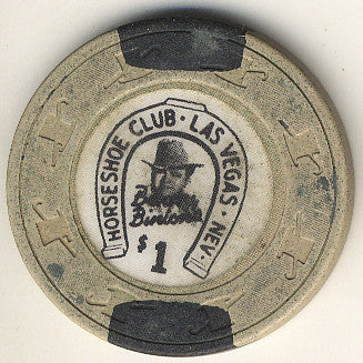 HorseShoe Club $1 (beige-canes) chip - Spinettis Gaming - 1