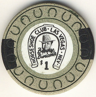 HorseShoe Club $1 (beige-horse shoe) chip - Spinettis Gaming - 2