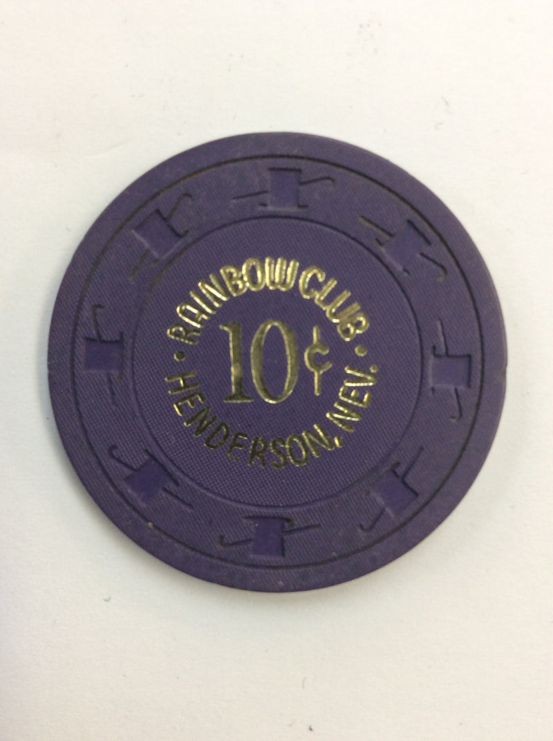 Rainbow Club 10cent (purple) chip - Spinettis Gaming