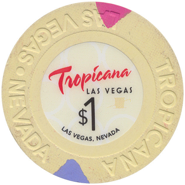 Tropicana (Small Inlay), Las Vegas NV $1 Casino Chip - Spinettis Gaming