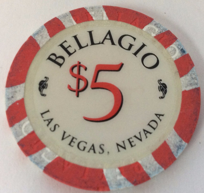 Bellagio Casino Las Vegas $5 Chip 1998 - Spinettis Gaming