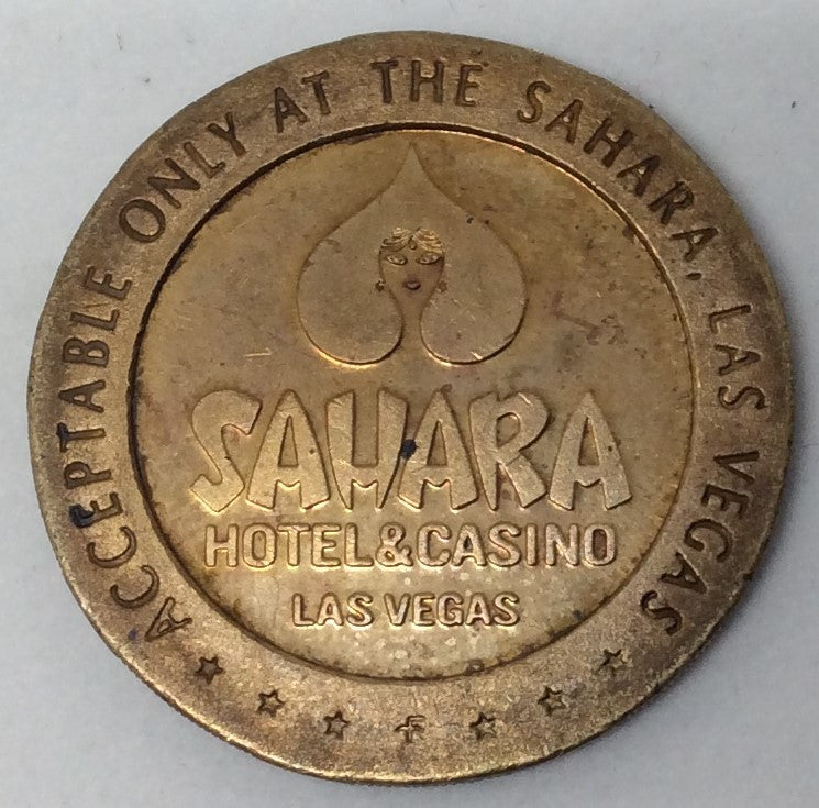 Sahara Hotel & Casino Las Vegas Half Dollar Gaming Token 1967 - Spinettis Gaming - 1
