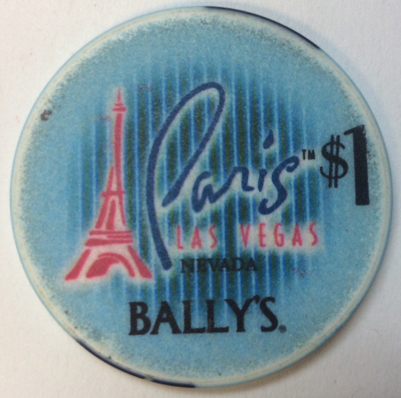 Bally's Paris Casino Las Vegas $1 Chip Chipco - Spinettis Gaming - 2