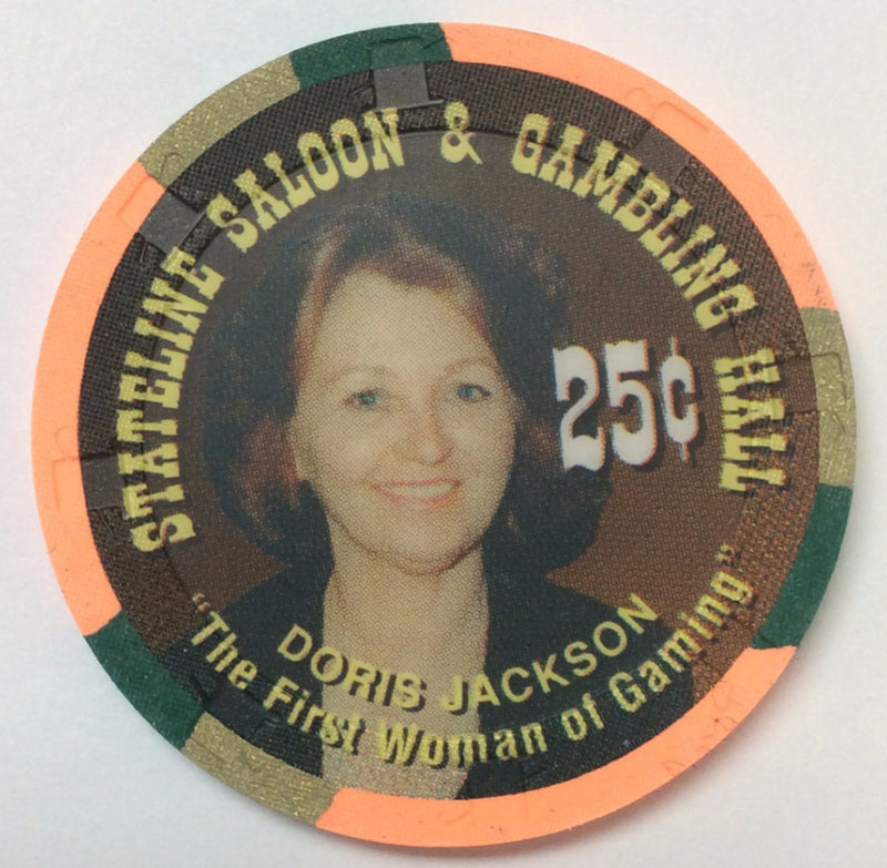 Stateline Saloon & Gambling Hall Amargosa Valley 25cent chip - Spinettis Gaming - 2