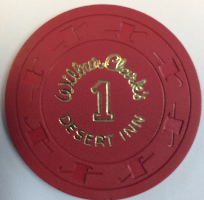 Wilbur Clark's Desert Inn Las Vegas Roulette Chip 1959 Red - Spinettis Gaming