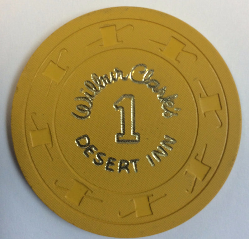 Wilbur Clark's Desert Inn Las Vegas Roulette Chip 1959 Mustard - Spinettis Gaming