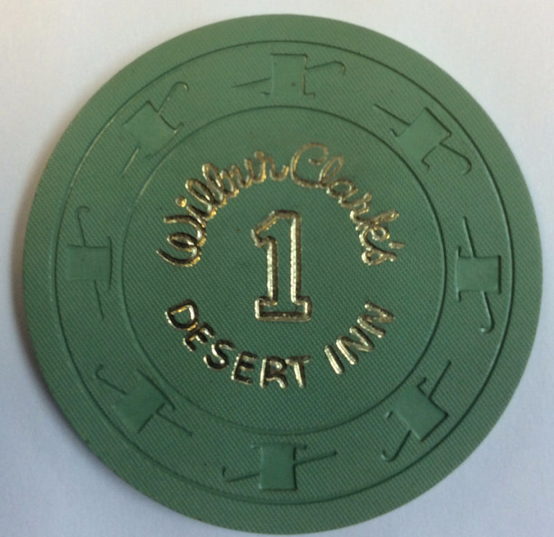 Wilbur Clark's Desert Inn Las Vegas Roulette Chip 1959 Green - Spinettis Gaming