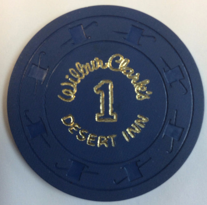 Wilbur Clark's Desert Inn Las Vegas Roulette Chip 1959 Navy - Spinettis Gaming