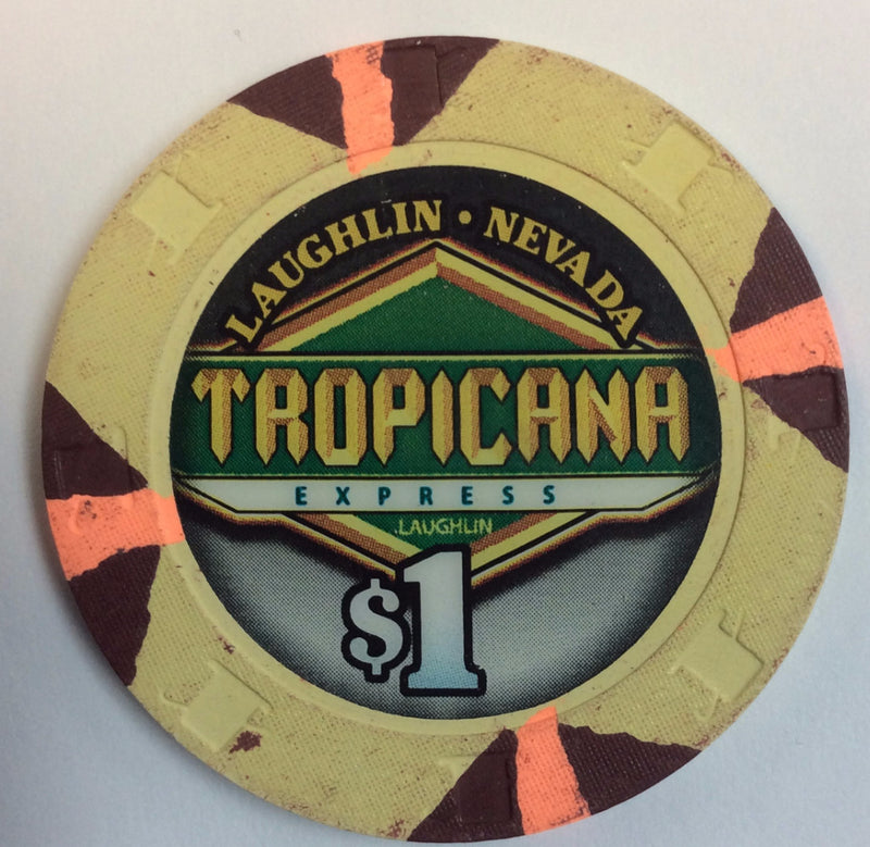 Tropicana Express Casino Laughlin $1 Chip - Spinettis Gaming