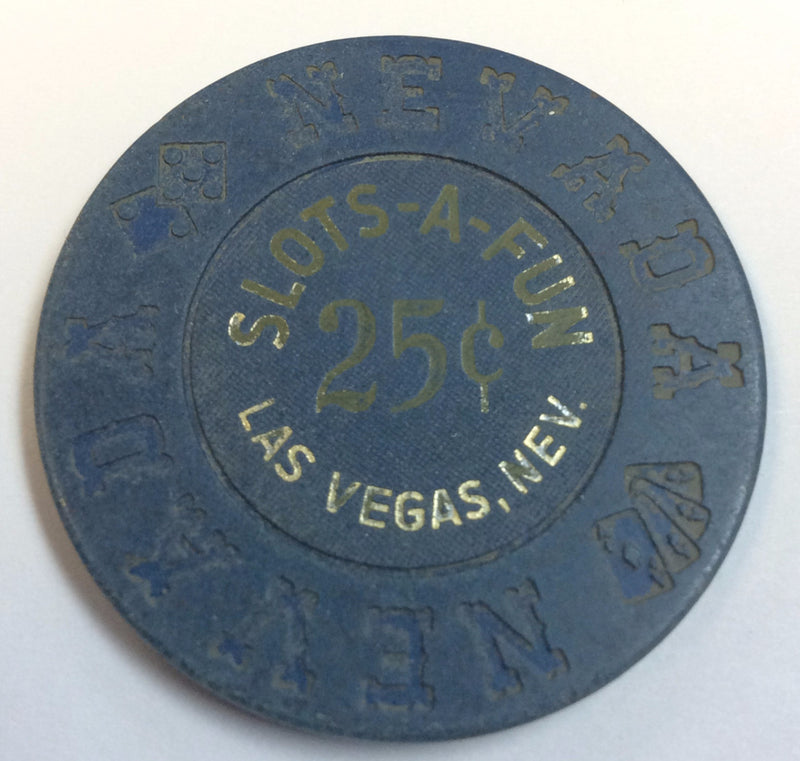 Slot A Fun Casino Las Vegas 25cent chip 1973 - Spinettis Gaming