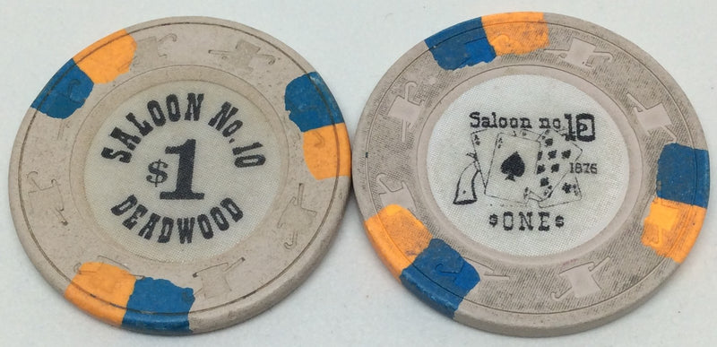Saloon No.10 Casino Deadwood $1 Chip
