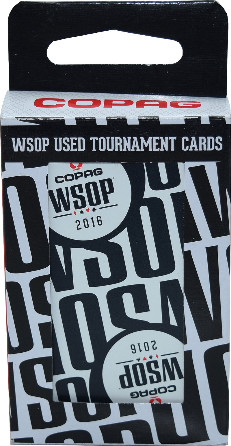 Authentic Black Deck Dealt at WSOP Final Table Used Copag Plastic Playing Cards Bridge Standard Index