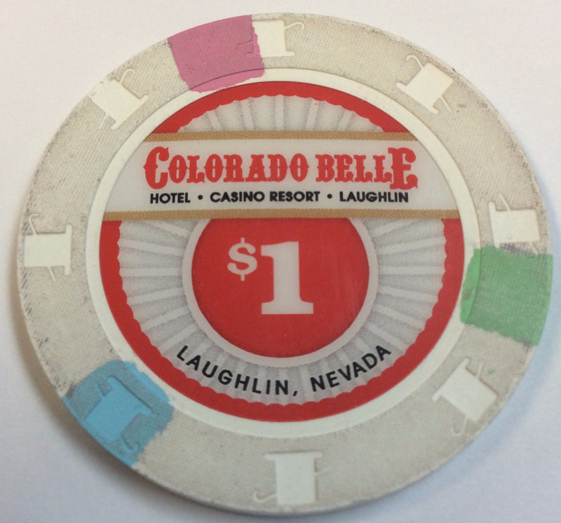 Colorado Belle Laughlin $1 Casino Chip 2016 - Spinettis Gaming