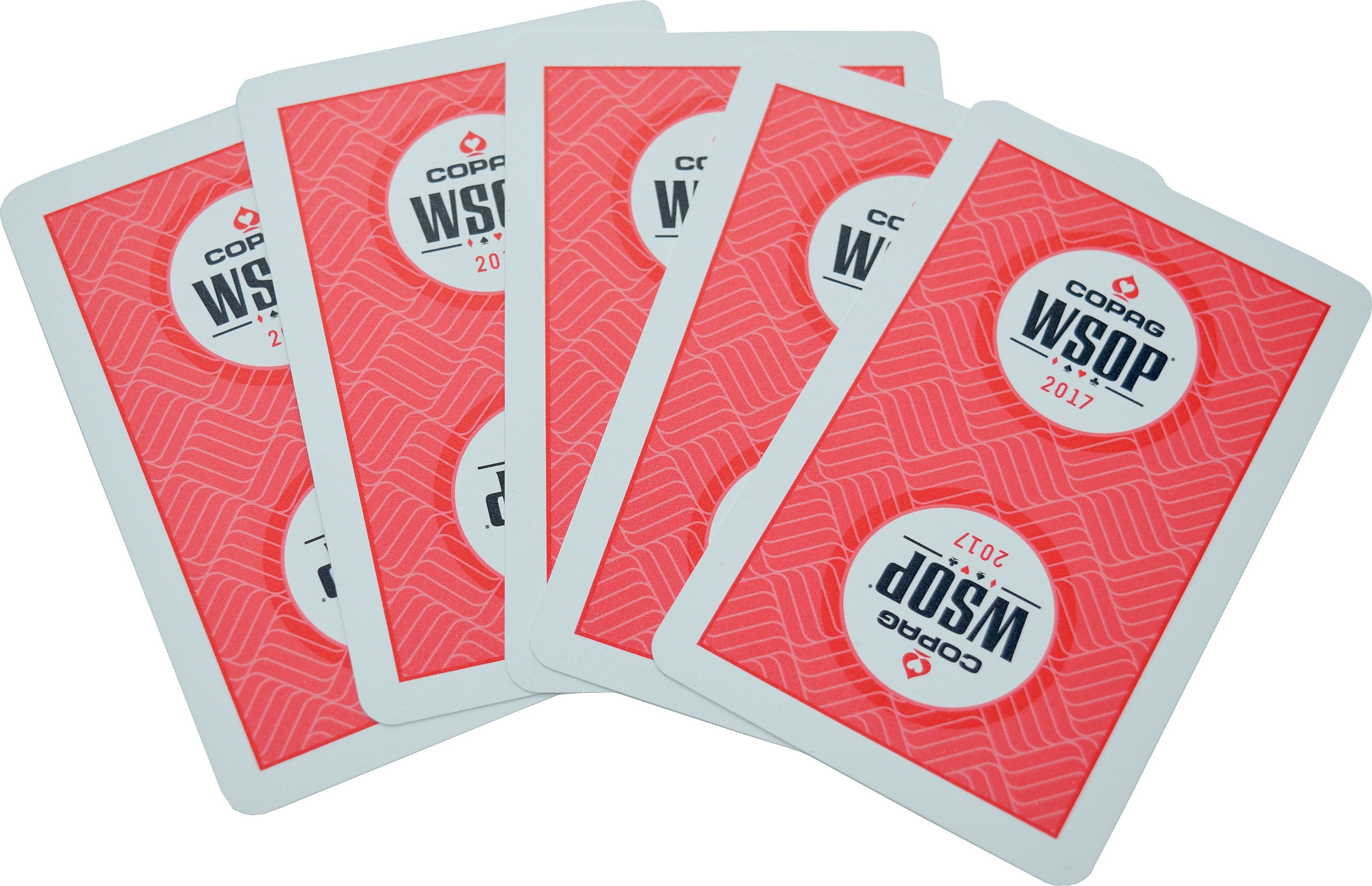 2017 Set of 2 Authentic Decks Dealt at WSOP Used Copag Plastic Playing Cards Bridge Standard Index