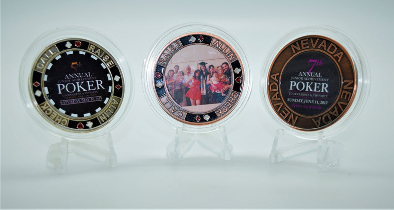 Card Guard Customized Photo Inlay Metal Coin