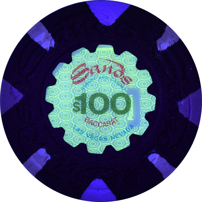 Sands Casino Las Vegas Nevada $100 Baccarat Chip 1980s