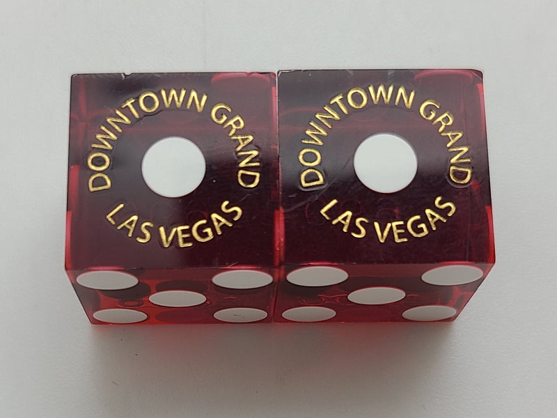 Downtown Grand Casino Las Vegas Used Dice Pair With Matching Numbers
