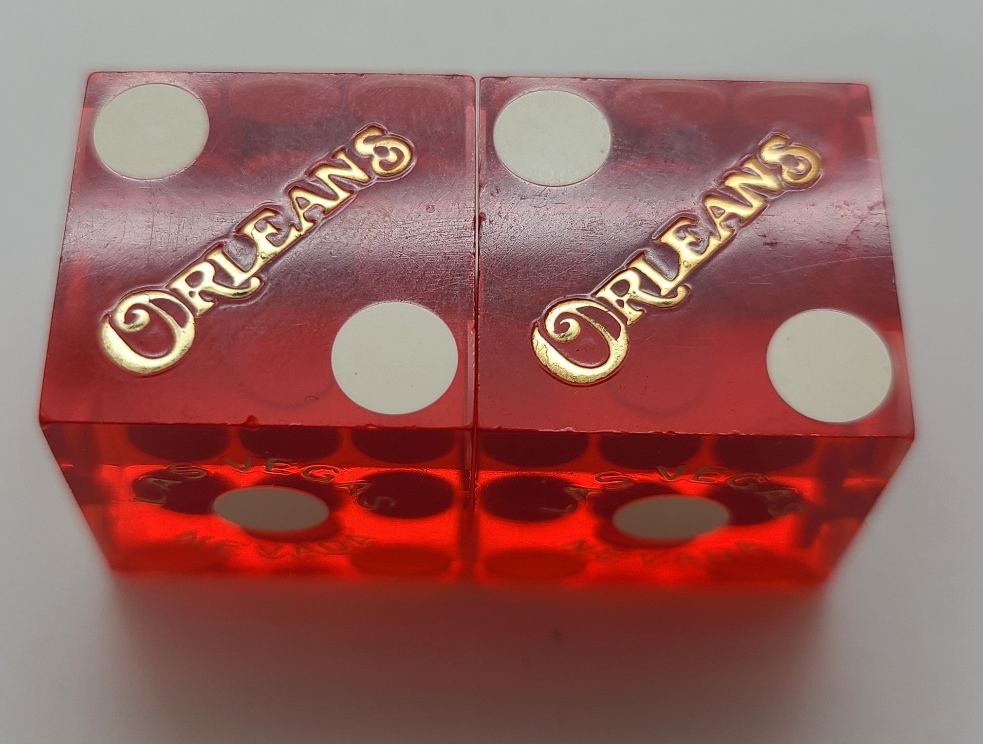 Orleans Casino Las Vegas Used Dice With Matching Numbers, Pair #5