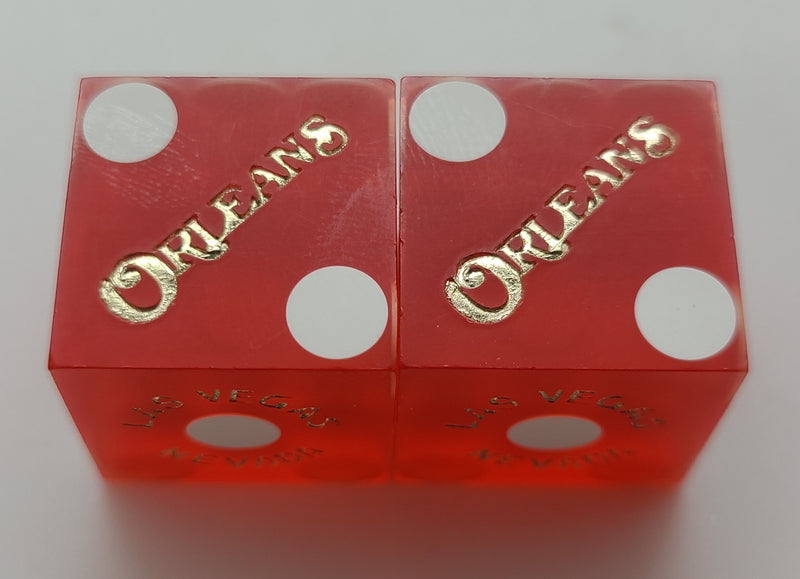 Orleans Casino Las Vegas Used Dice With Matching Numbers, Pair