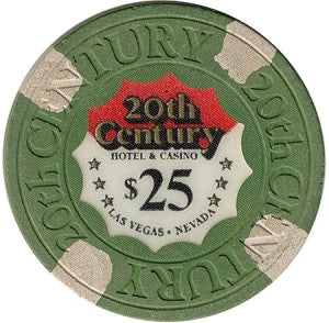 20th Century Casino $25 Green Chip - Spinettis Gaming - 1