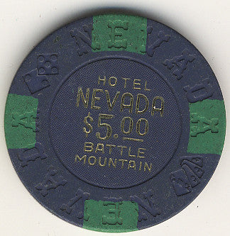 Hotel Nevada $5 (blue) chip - Spinettis Gaming - 1