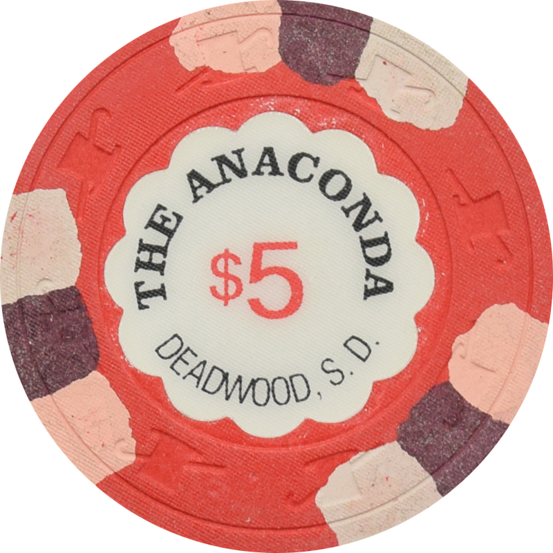 Anaconda Casino Deadwood South Dakota $5 Chip