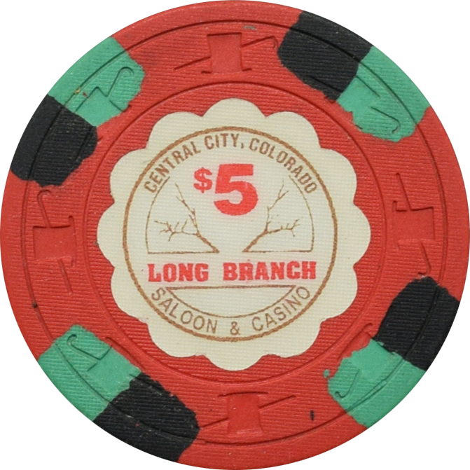 Long Branch Casino Central City Colorado $5 Chip