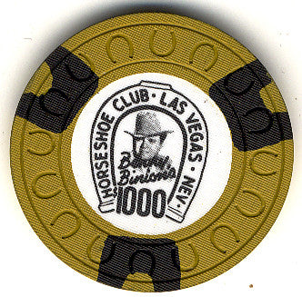 HorseShoe Club $1000 (yellow) chip - Spinettis Gaming - 2
