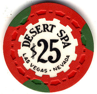 Desert Spa $25 (red 1958) Chip - Spinettis Gaming - 2