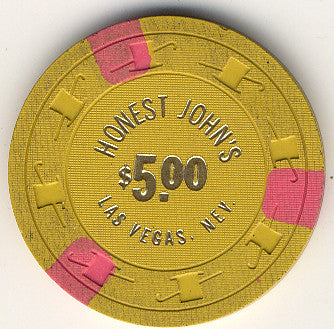 Honest John's $5 (Mustard) chip - Spinettis Gaming - 2
