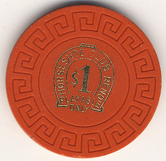 HorseShoe Club $1(orange) chip - Spinettis Gaming - 1