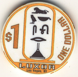 Luxor $1 (white) chip - Spinettis Gaming - 2