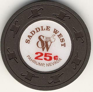 Saddle West 25 (brown) chip - Spinettis Gaming - 2