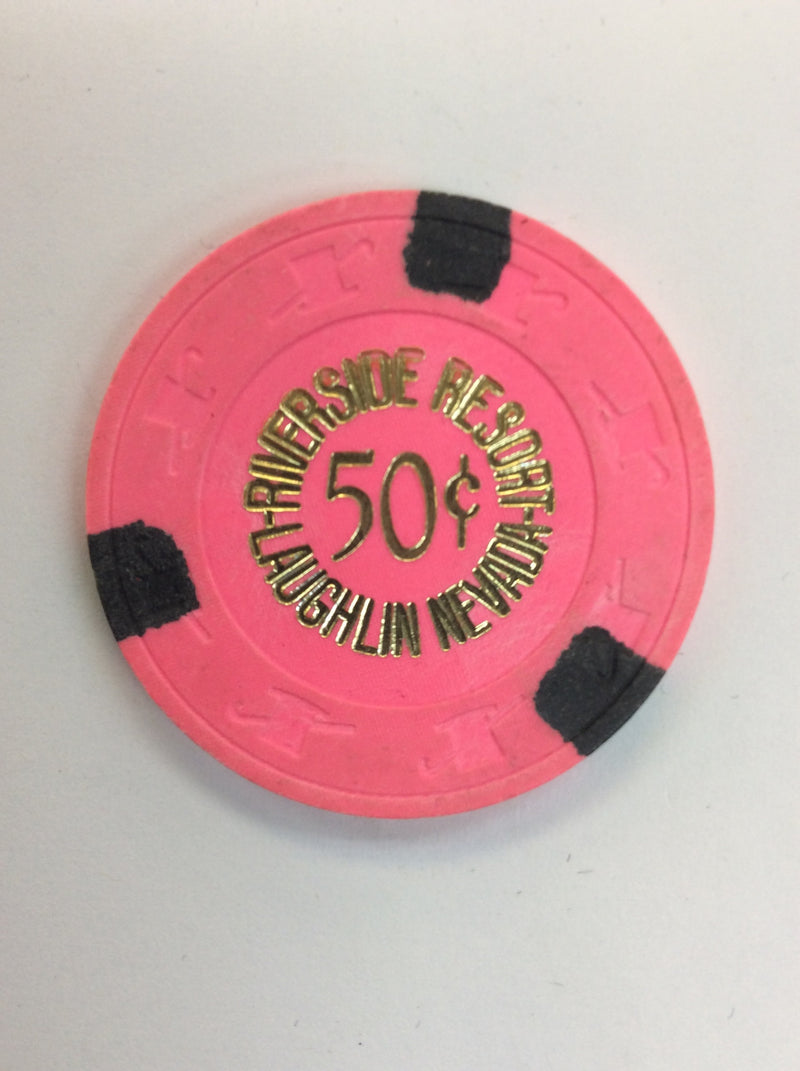Riverside 50cent (pink) chip - Spinettis Gaming