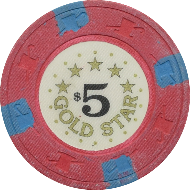 Gold Star Casino Galveston Texas $5 Chip