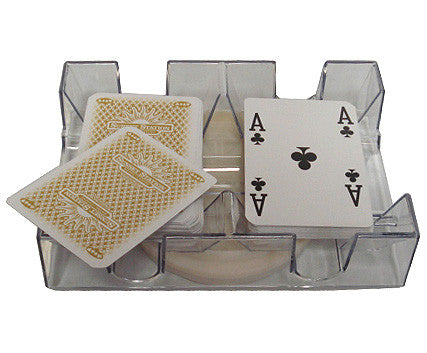 2 Deck Revolving Canasta Card Tray - Spinettis Gaming - 1