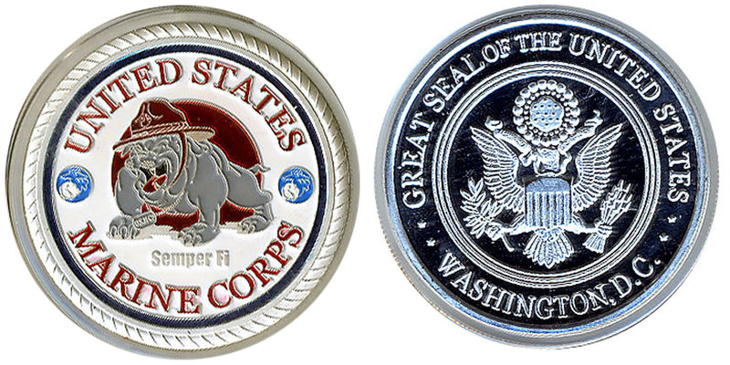 Card Guard United States Marine Corps Card Guard Silver - Spinettis Gaming