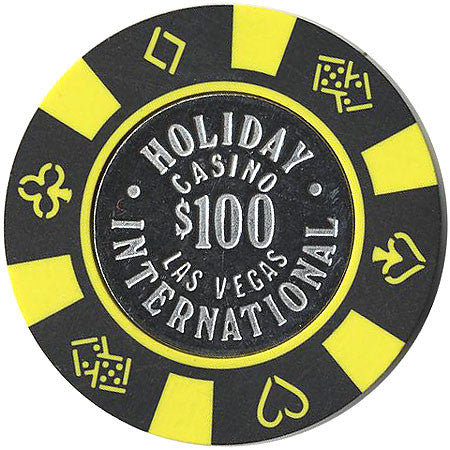 Holiday International $100 (black) chip - Spinettis Gaming - 1