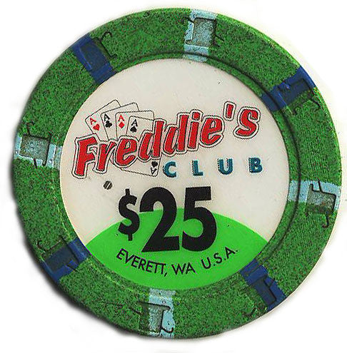 Freddie's Club Casino $25 Chip - Spinettis Gaming