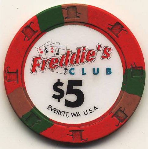 Freddie's Club Casino $5 Chip - Spinettis Gaming