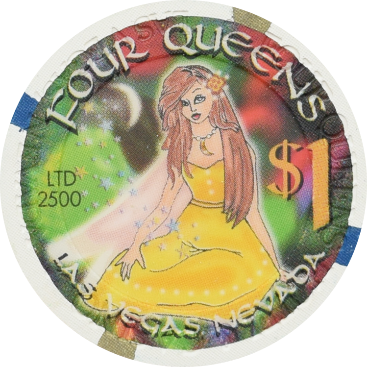 Four Queens Casino Las Vegas Nevada $1 Summer Solstice Chip 2001