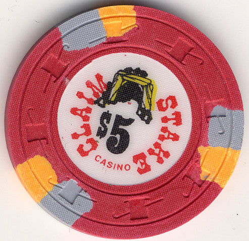 Claim Stake $5 (red 1979) Chip - Spinettis Gaming